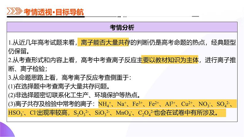 第03讲 离子共存、离子的检验与推断（课件）-2025年高考化学一轮复习讲练测（新教材新高考）04