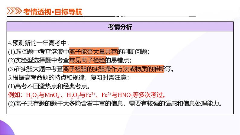 第03讲 离子共存、离子的检验与推断（课件）-2025年高考化学一轮复习讲练测（新教材新高考）05