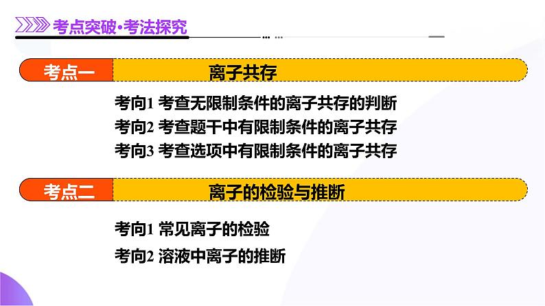 第03讲 离子共存、离子的检验与推断（课件）-2025年高考化学一轮复习讲练测（新教材新高考）07