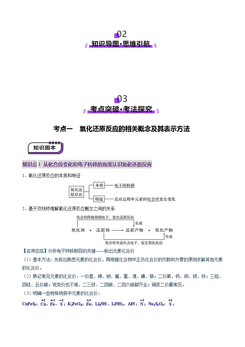 第04讲 氧化还原反应的基本概念和规律（讲义）（教师版） 2025年高考化学一轮复习讲练测（新教材新高考）第3页