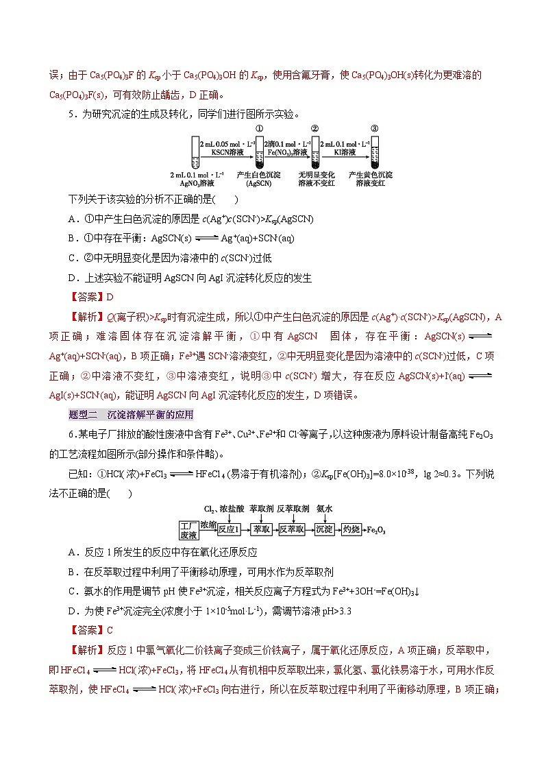 第04讲 沉淀溶解平衡（练习）（教师版） 2025年高考化学一轮复习讲练测（新教材新高考）第3页