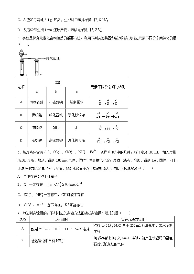湖南省长沙市雅礼中学2024-2025学年高三上学期月考（二）化学试题第2页