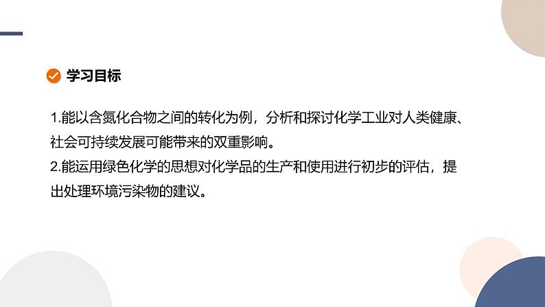 2024-2025学年高一化学（苏教版）必修第二册配套课件 专题7 第三单元 含氮化合物的合理使用第2页