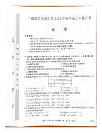 广东韶关实验中学2024-2025学年高二上学期9月月考_化学试题