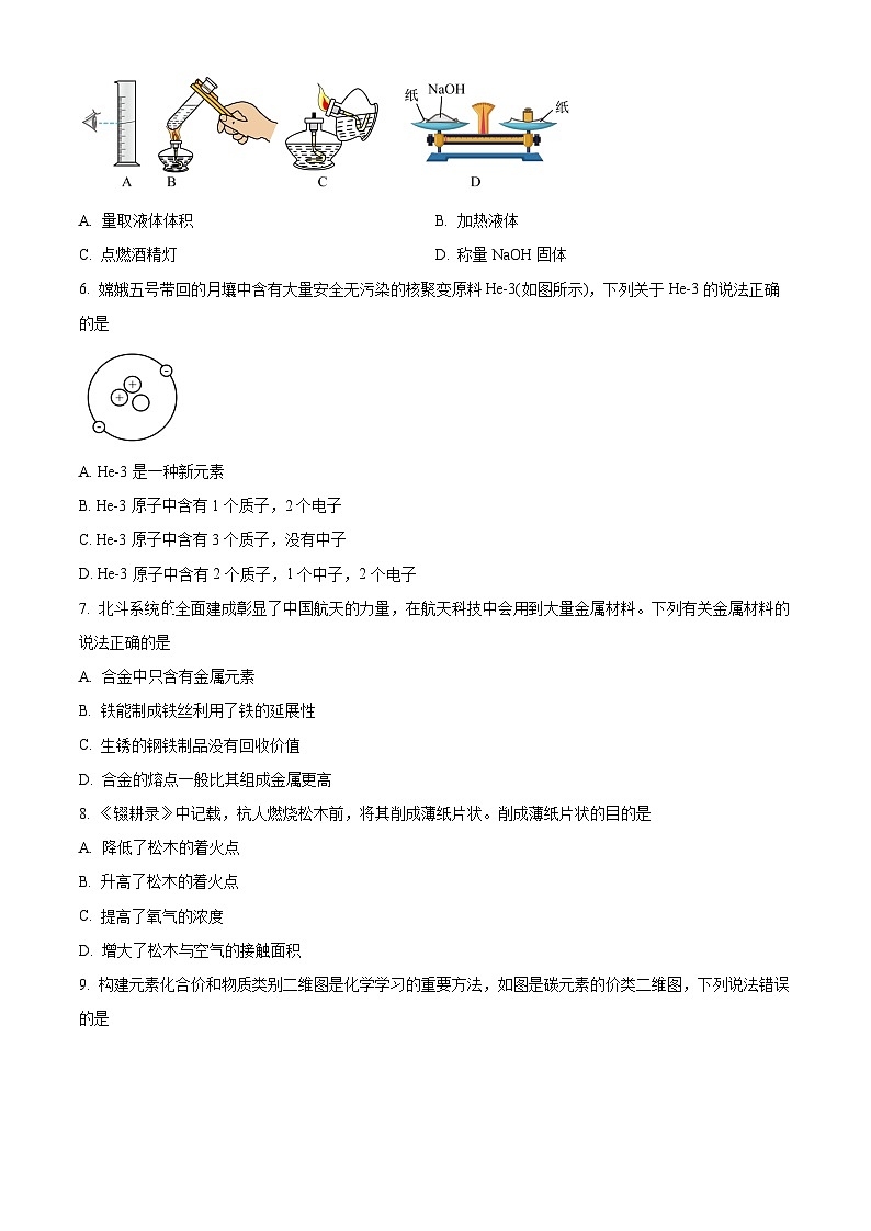 重庆市西北狼教育联盟2024-2025学年高一上学期入学考试 化学试题 Word版无答案第2页