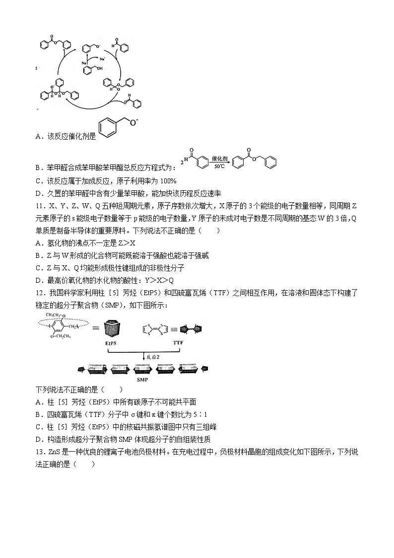 四川省绵阳中学2024-2025学年高三上学期10月月考化学试题第3页