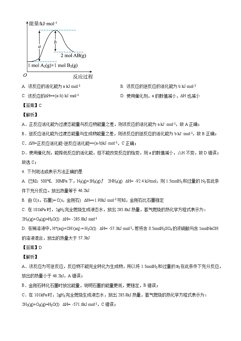 广州市第六中学2024-2025学年高二上学期第一次测试 化学试题（解析版）第2页