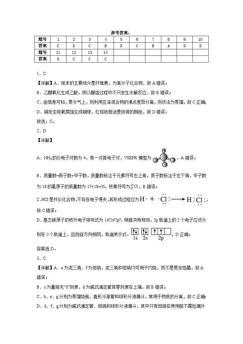 湖南省邵东市2025届高三9月第二次月考试卷+化学答案第1页