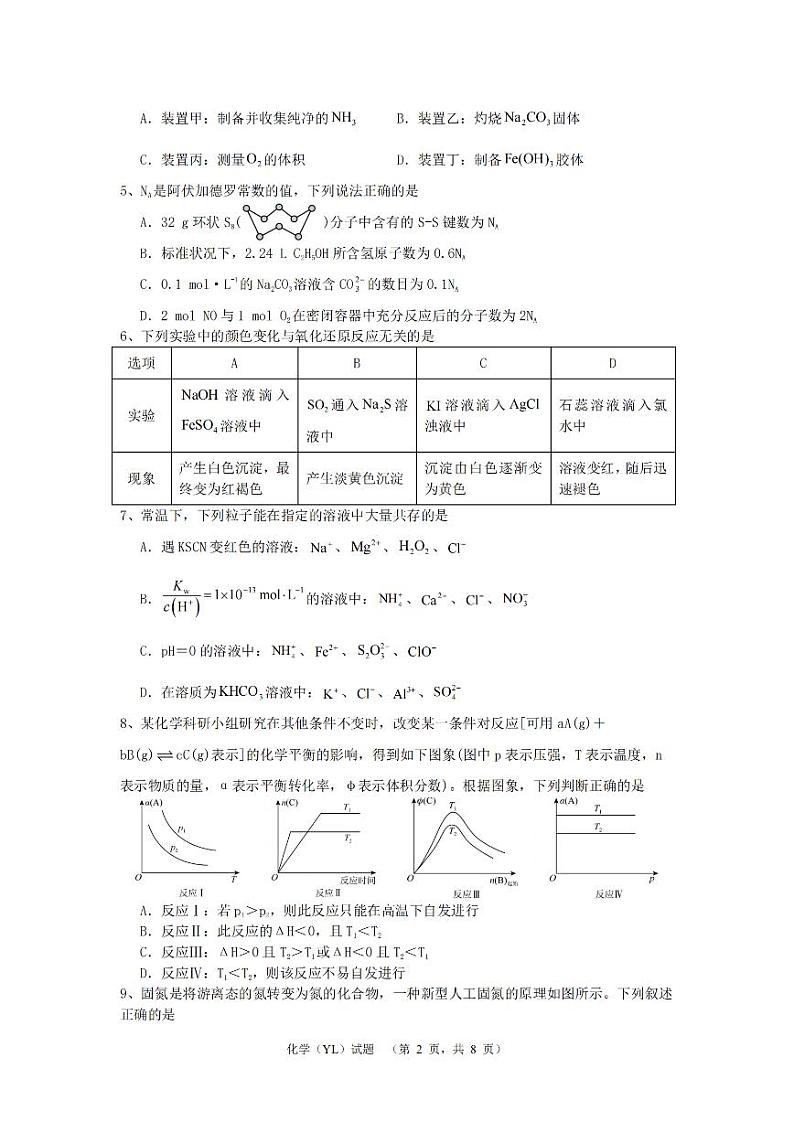 湖南省雅礼2025届高三综合自主测试（9月）试卷+化学第2页