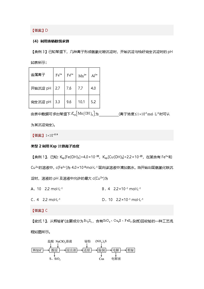 沉淀溶解平衡计算题型突破-2025年高考化学专题训练第2页