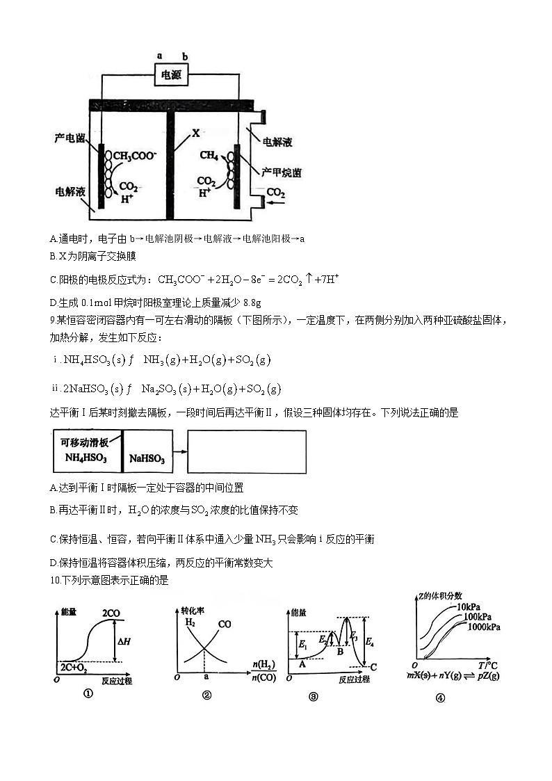 山东省淄博实验中学2024-2025学年高二上学期10月月考 化学试卷第3页