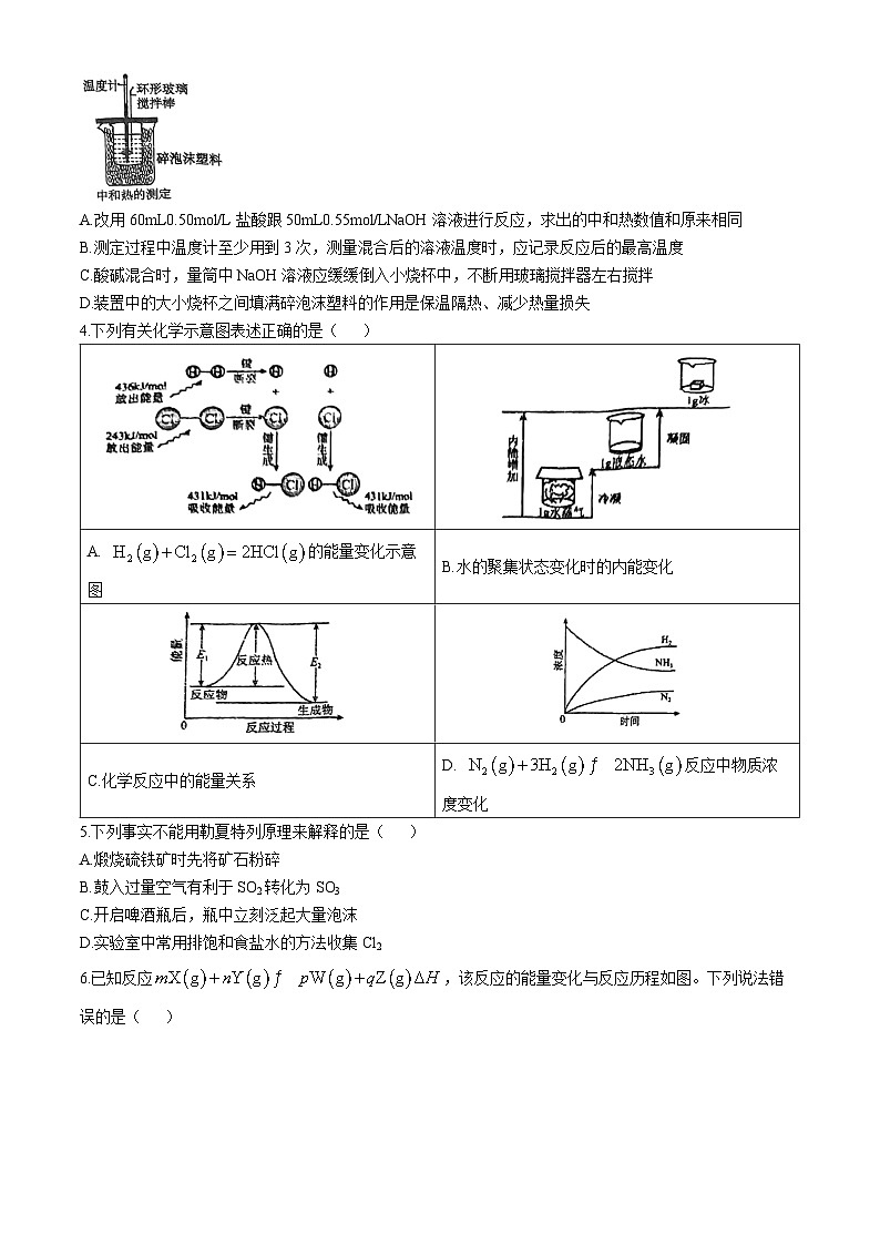 广东省佛山市顺德区东逸湾实验学校2024-2025学年高二上学期10月月考  化学试题第2页
