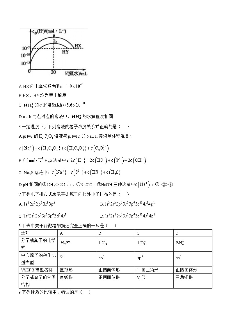 湖南省岳阳市平江县颐华高级中学2024-2025学年高二上学期第一次考试化学试题第3页