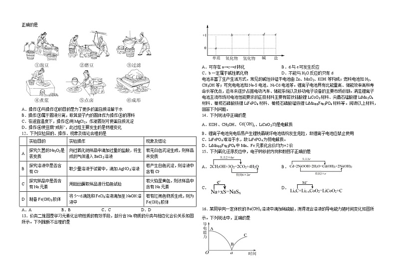 黑龙江省大庆市东传高级中学有限公司2024-2025学年高一上学期10月月考化学试题02