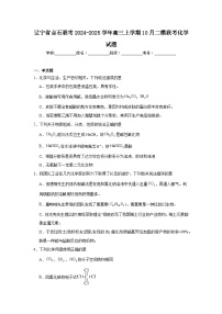 辽宁省点石联考2024-2025学年高三上学期10月二模联考化学试题