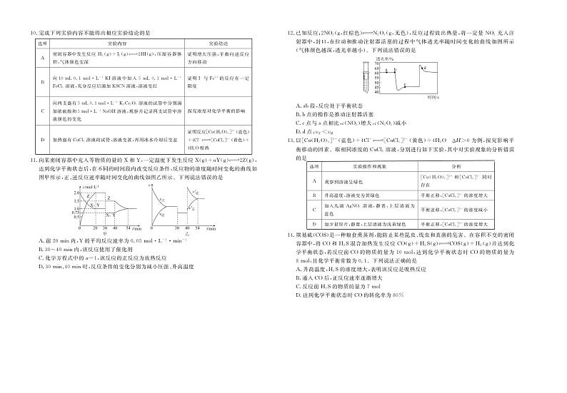 高二化学试卷第2页
