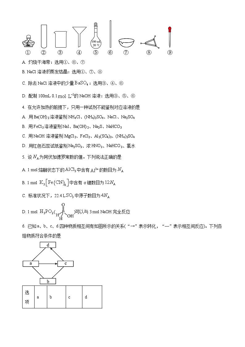 吉林省长春市东北师范大学附属中学2024-2025学年高三上学期第一次摸底考试化学试题（Word版附解析）02