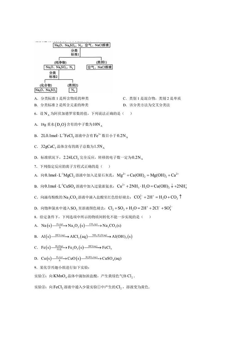 [化学]陕西省榆林市府谷县2024～2025学年高三上学期10月月考(第二次月考)试题(有解析)第2页