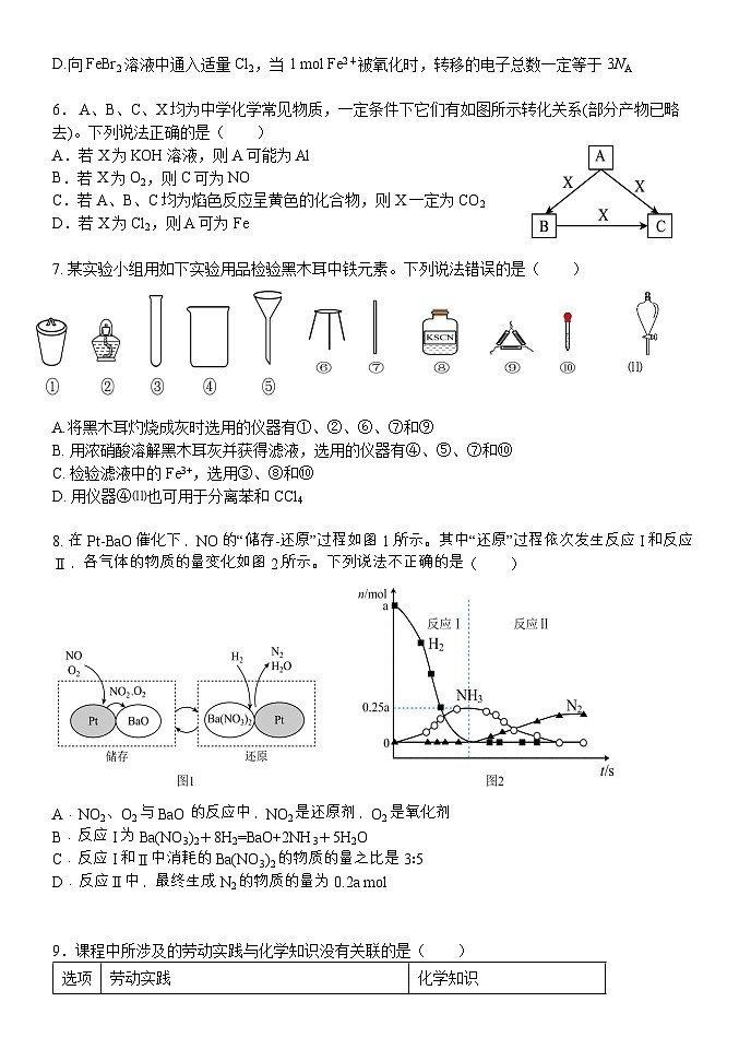 江西省南昌市第二中学2024-2025学年高三上学期10月月考 化学试题第2页