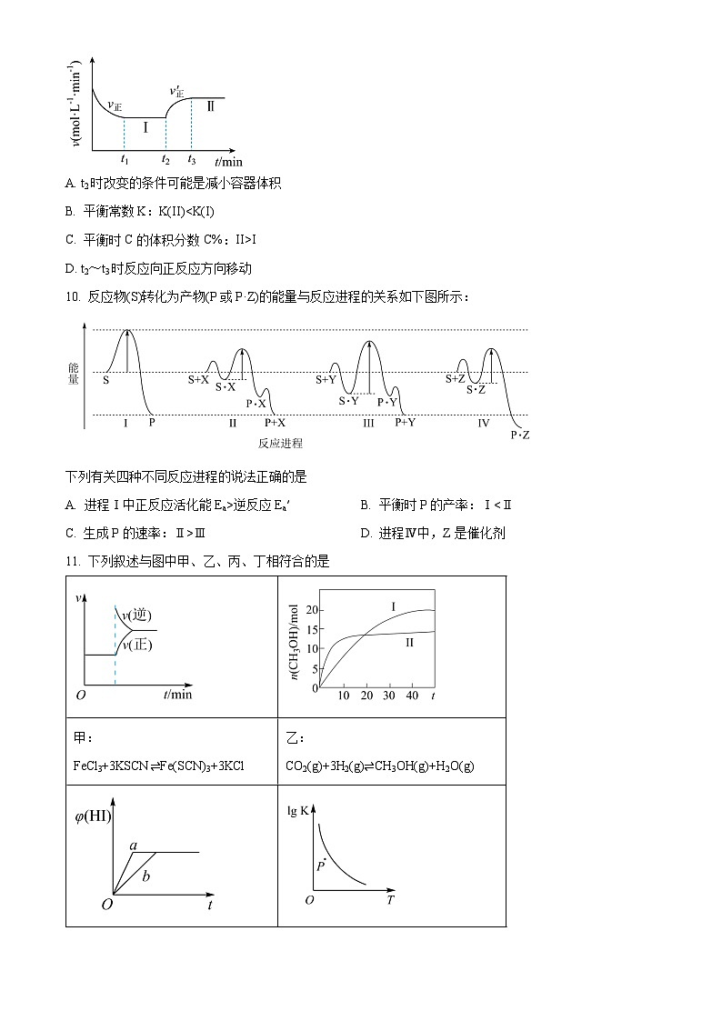 四川省德阳市绵竹中学2024-2025学年高二上学期第一次月考 化学试题 Word版无答案第3页