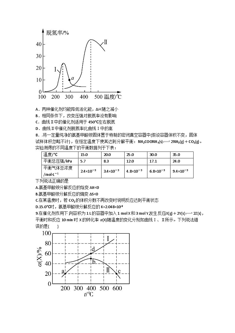 河北省邢台市清河中学2024-2025学年高二上学期第一次月考 化学试题03