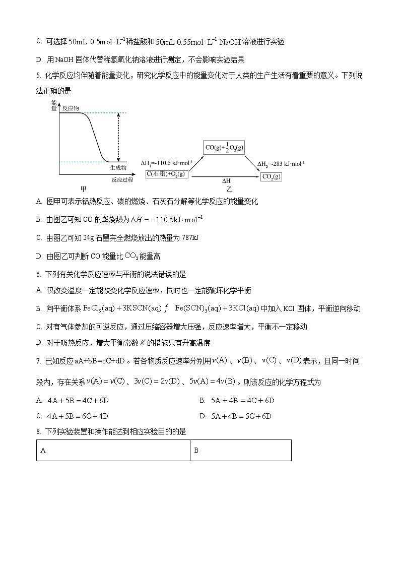 河南省青桐鸣大联考2024-2025学年高二上学期10月月考化学试卷（Word版附答案）第2页