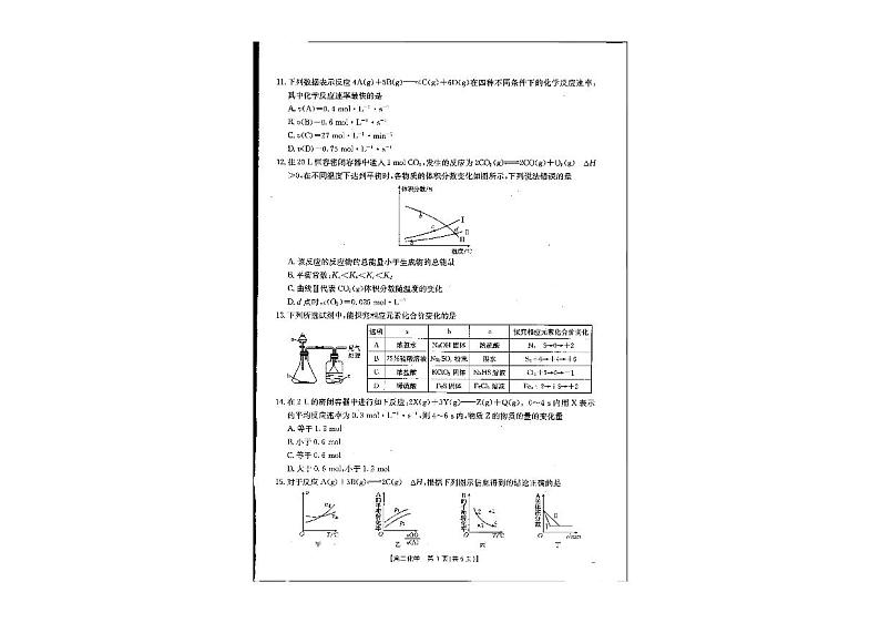 2024-2025学年辽宁金太阳高二10月联考化学试题含答案第1页