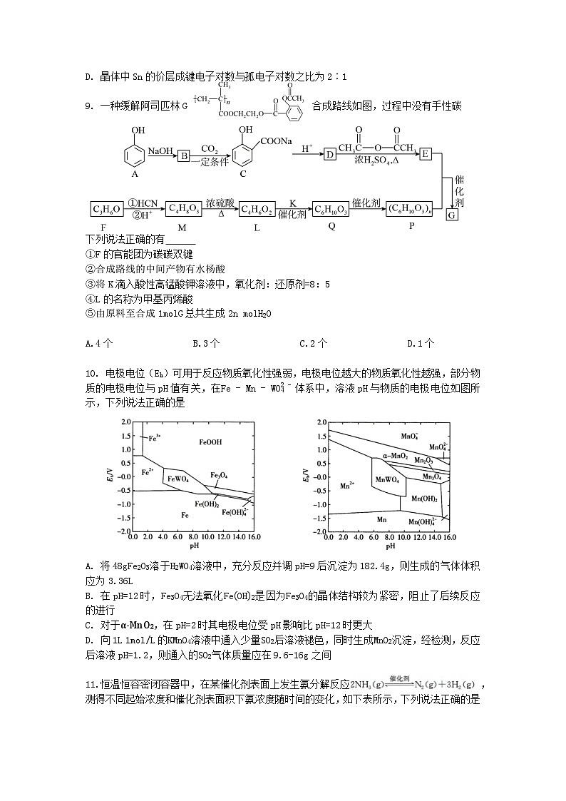 浙江省富阳中学2024-2025学年高三上学期高考化学模拟试题第3页