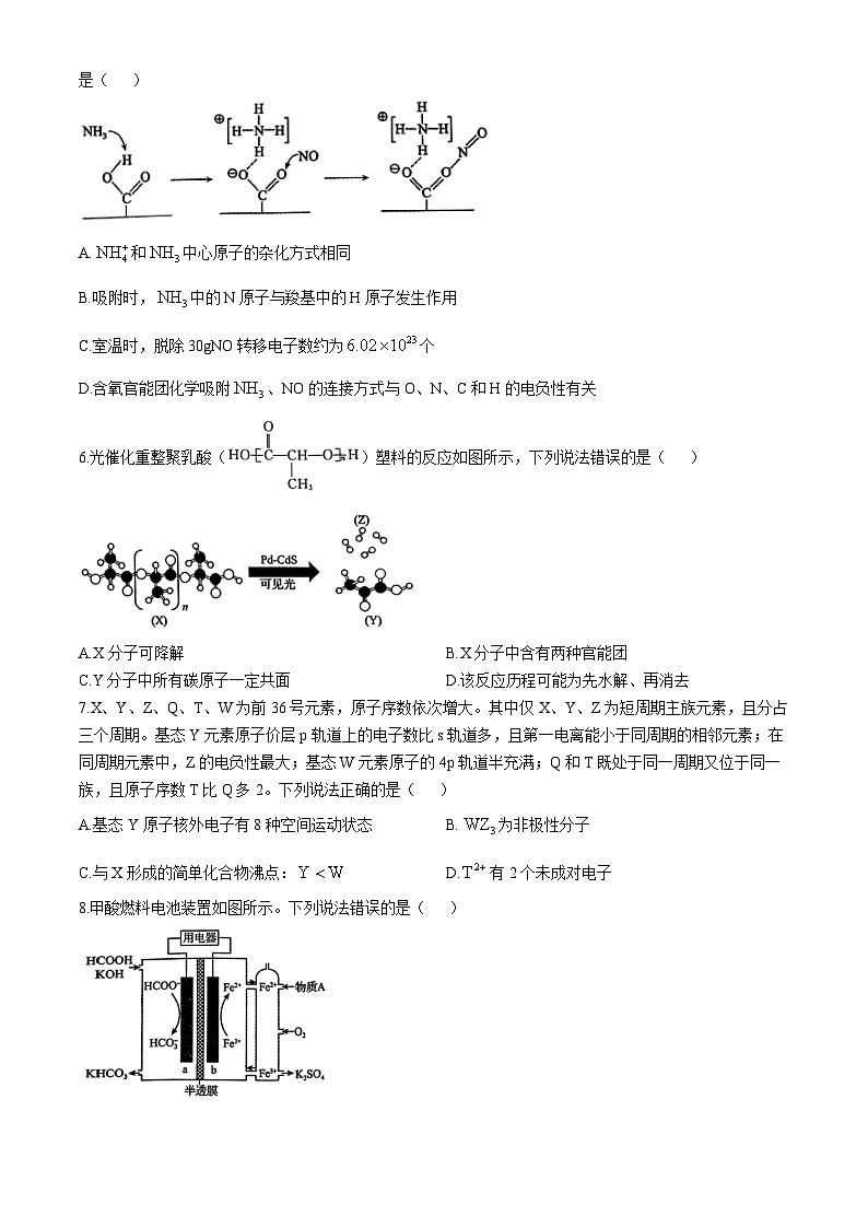 河北省邯郸市部分校2024-2025学年高三上学期月考化学试卷（二）02