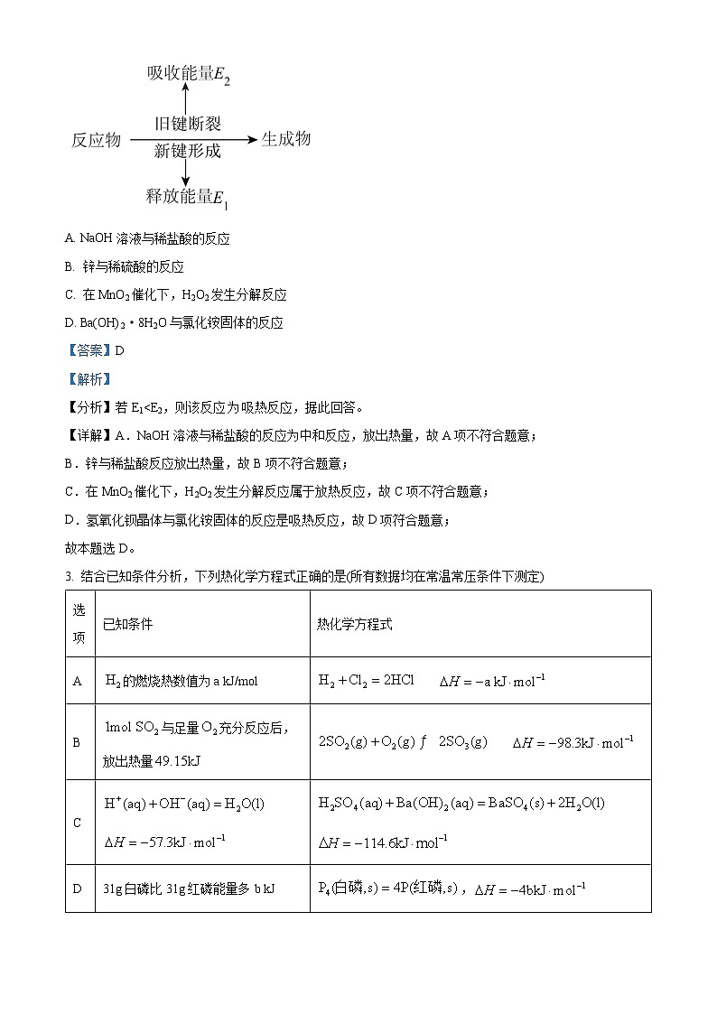 重庆市铜梁一中2024-2025学年高二上学期10月月考 化学试题 Word版含解析第2页
