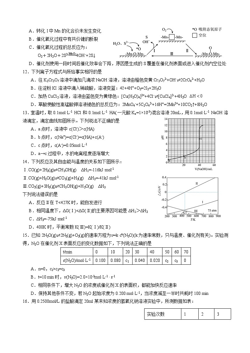 四川省成都市石室中学2024-2025学年高二上学期10月月考化学试卷（Word版附答案）03