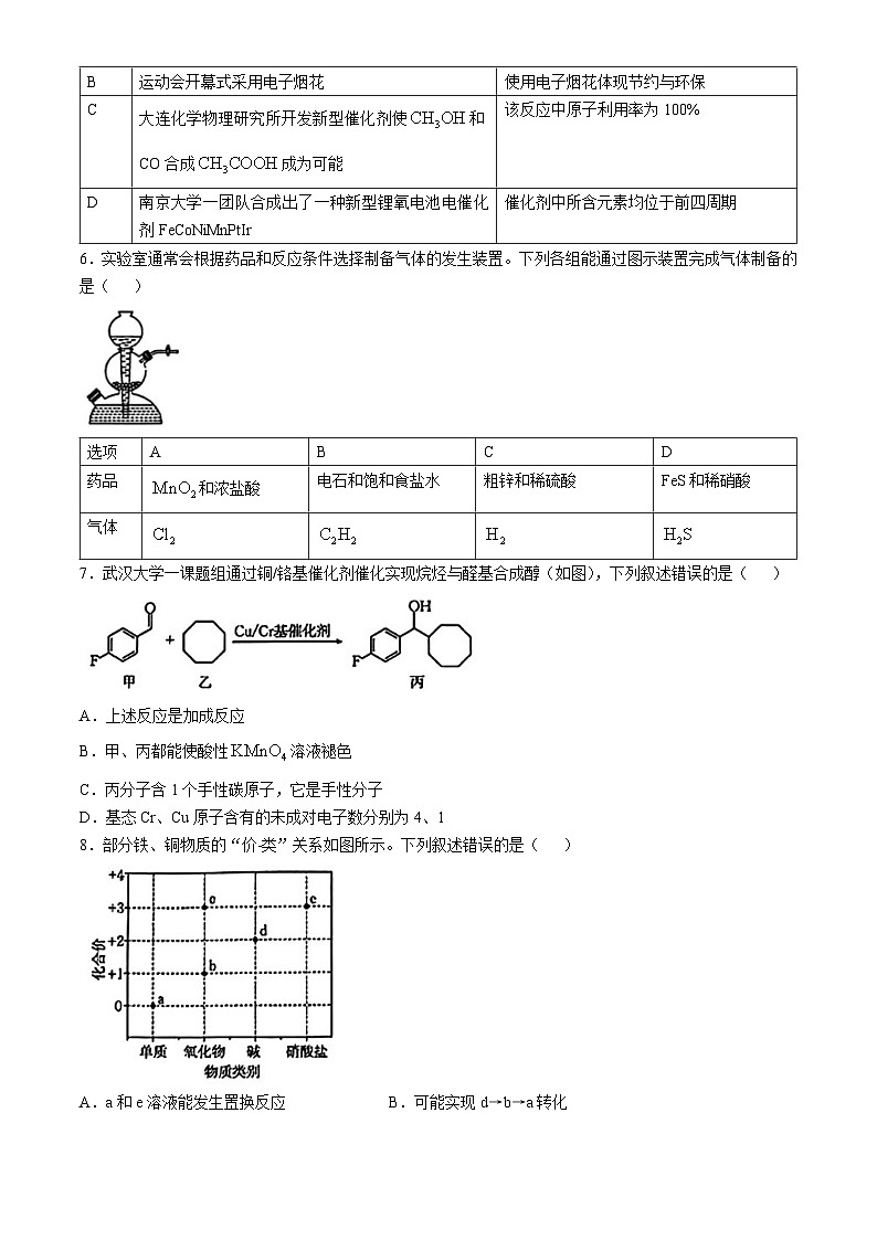 广东省部分学校2024-2025学年高三上学期10月大联考 化学试题第2页
