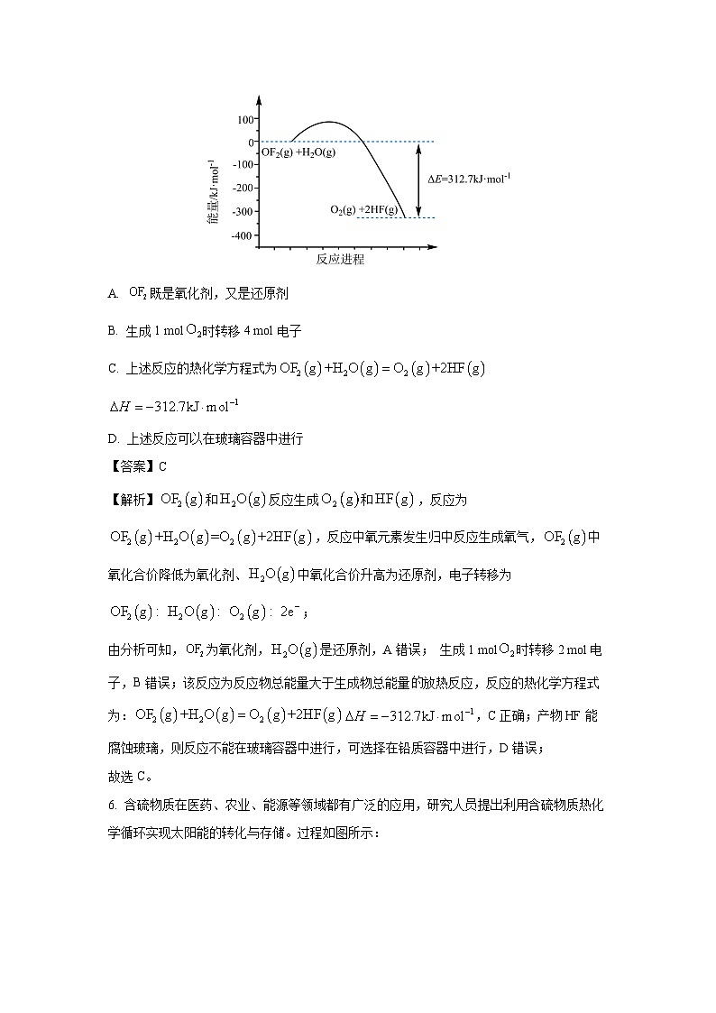 山西省部分学校2024-2025学年高二上学期10月化学月考（解析版）第3页