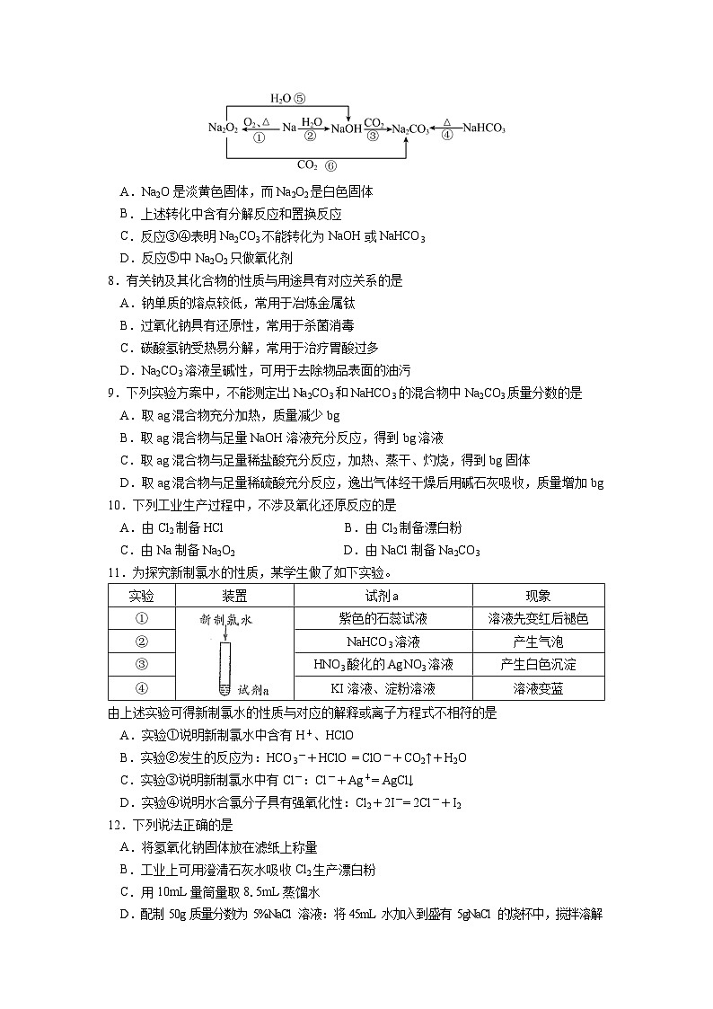 江苏省南京市六校2024-2025学年高一上学期期中联合调研 化学试题（含答案）第2页