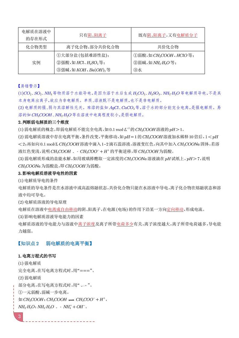 弱电解质的电离平衡（学生版）第3页