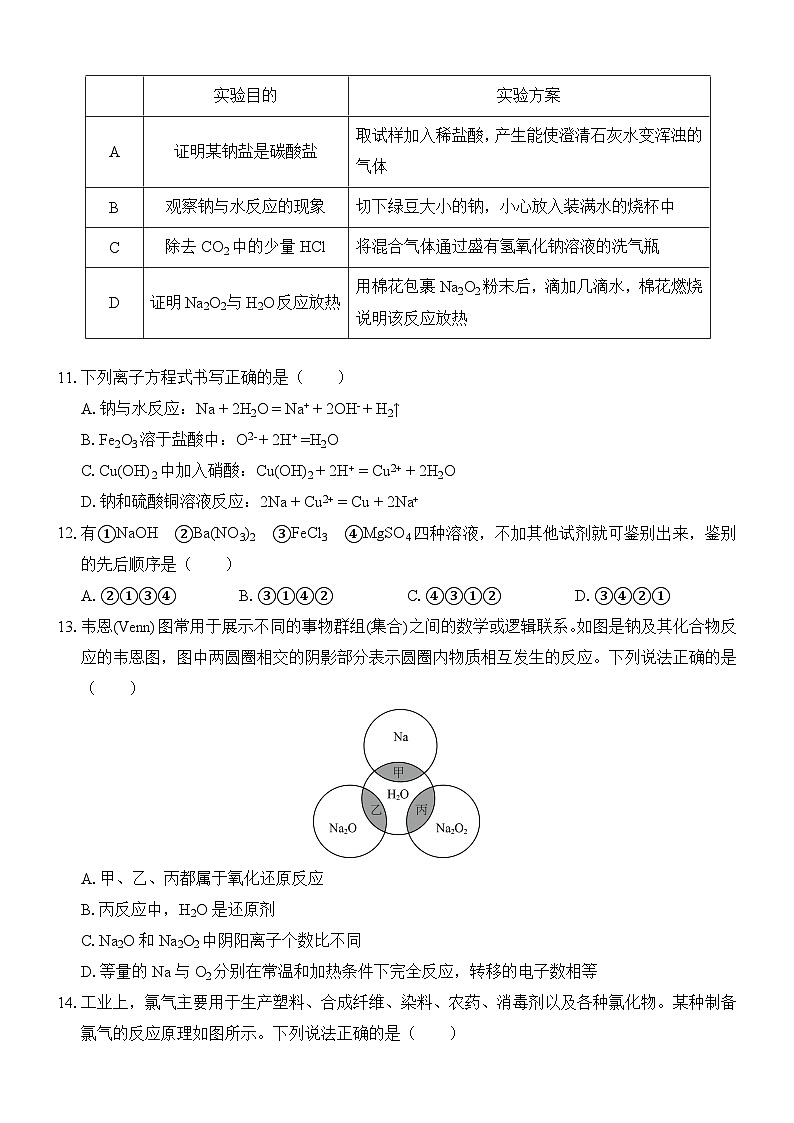 广西壮族自治区贵百河-武鸣高中2024-2025学年高一上学期10月月考试题 化学第3页