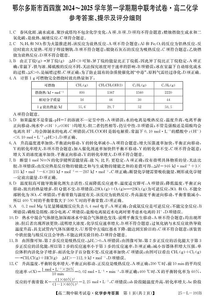 25-L-191B-化学da第1页