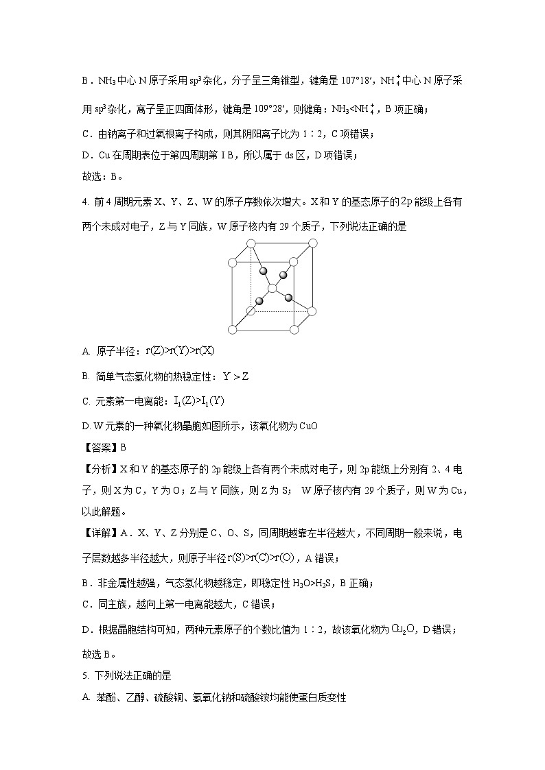 河南省东部十校联考2023-2024学年高二下学期期末考试化学试卷(解析版)第3页