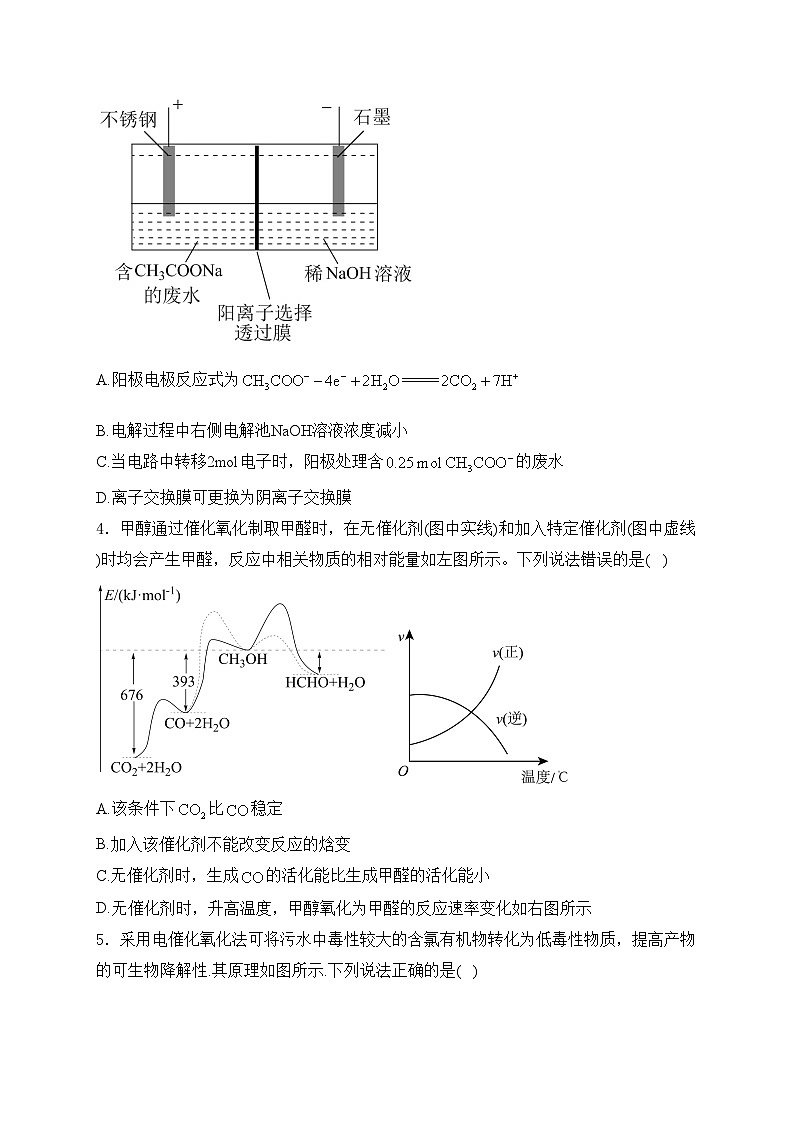 山东省北镇中学2024-2025学年高二上学期第二次考试（9月月考）化学试卷(含答案)第2页