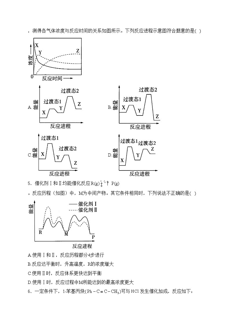 考点9 化学反应机理与历程—五年（2020—2024）高考化学真题专项分类汇编（x）(含答案)第3页