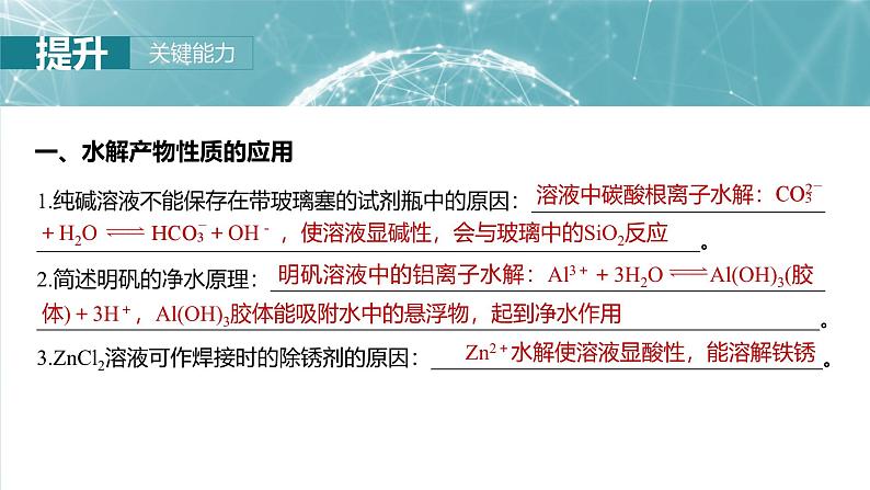 2025年高考化学一轮复习课件（新高考版）大单元4  第12章　第55讲　盐类水解原理的应用、水解常数第5页