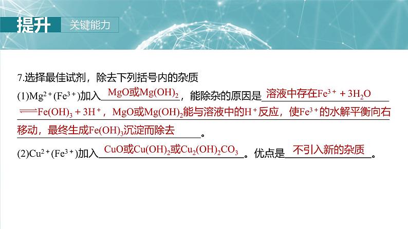 2025年高考化学一轮复习课件（新高考版）大单元4  第12章　第55讲　盐类水解原理的应用、水解常数第7页