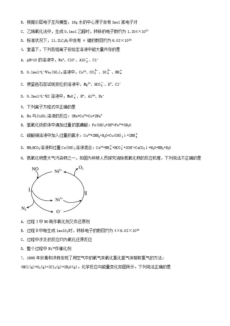 河南省六市部分学校联考2023_2024学年高三化学上学期10月阶段性考试含解析第2页