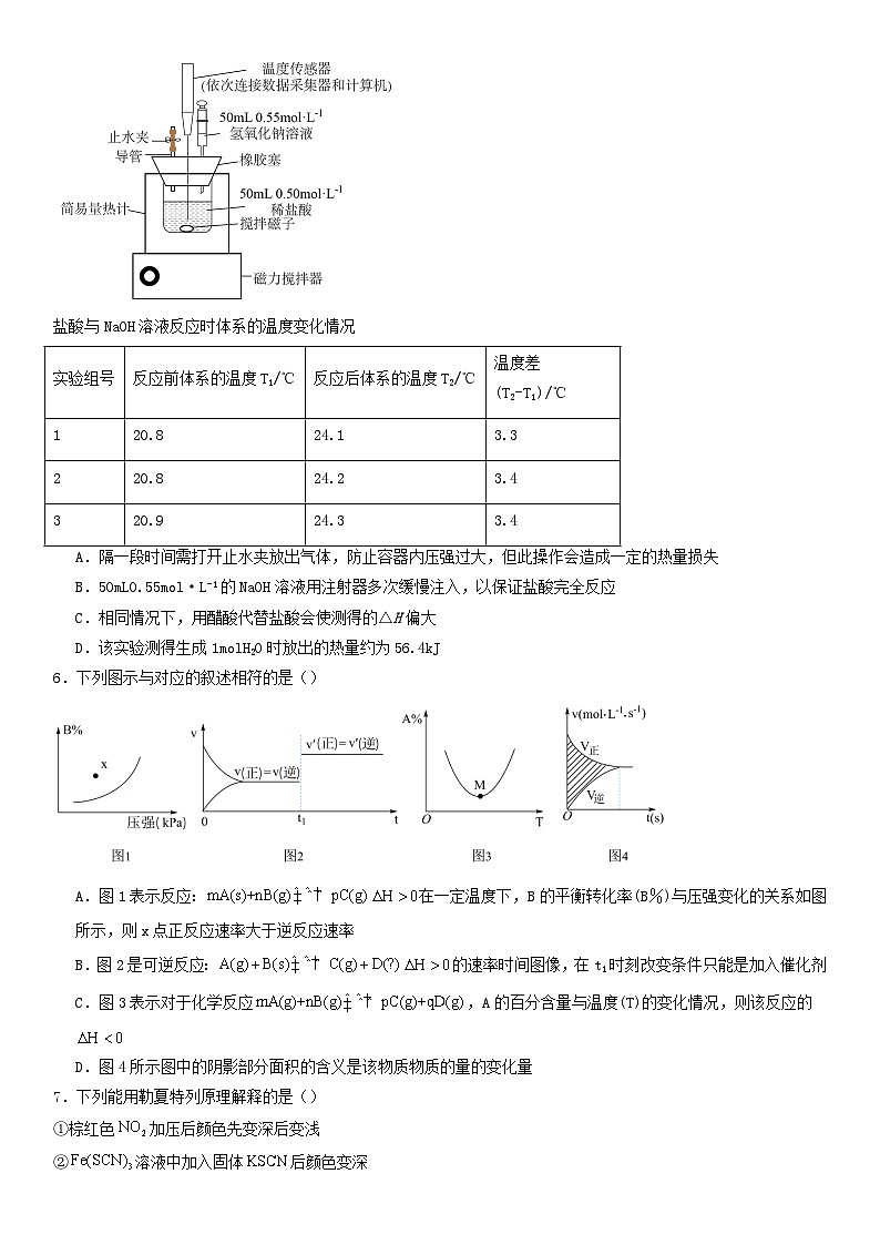 辽宁省沈阳市2023_2024学年高二化学上学期10月月考试题含解析02