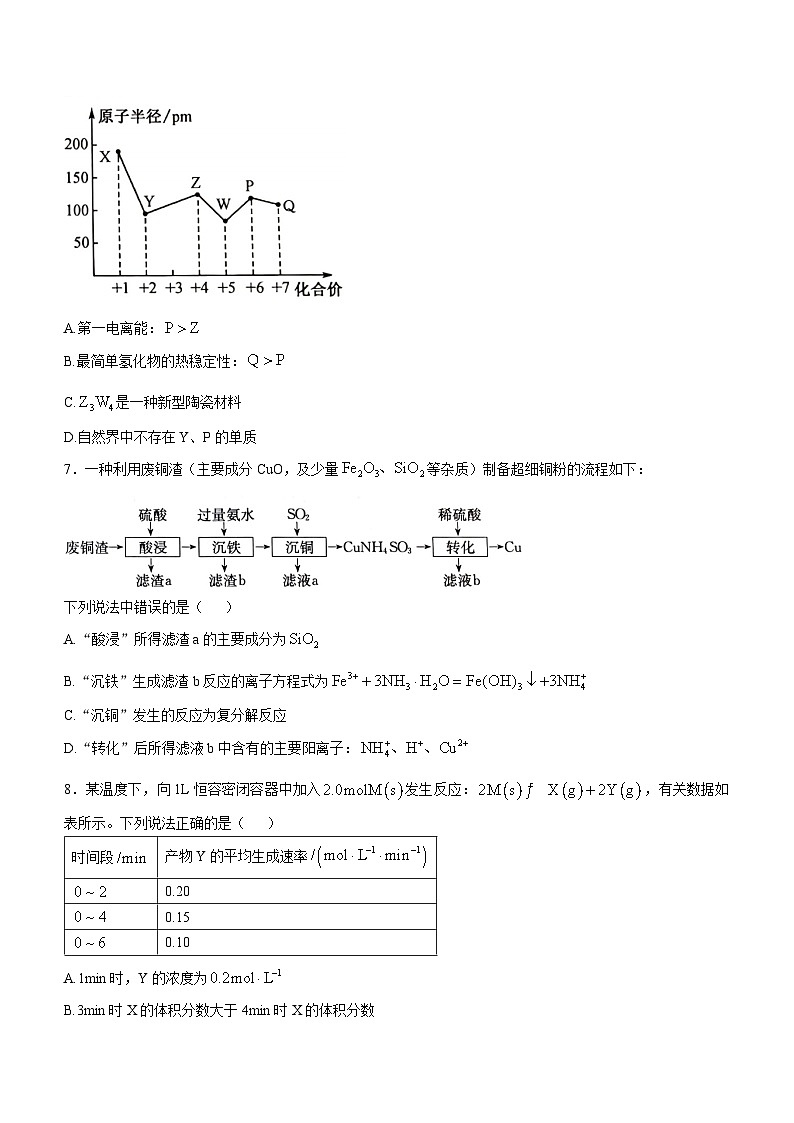 2025承德承德县一中等校高三上学期10月月考化学试题含解析第3页