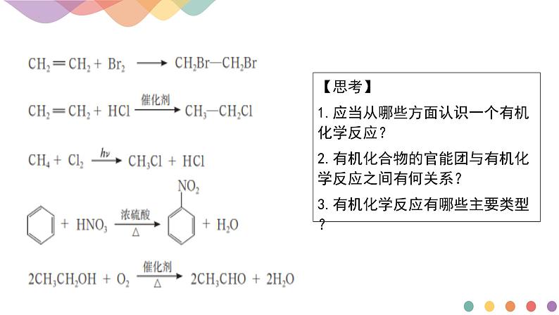 2.1.1 有机反应的主要类型  课件   2024-2025学年高二化学鲁科版（2019）选择性必修3第3页