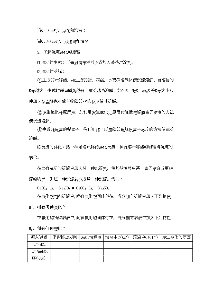 2022年高考化学一轮复习难溶电解质的溶解平衡讲练析新人教版第2页