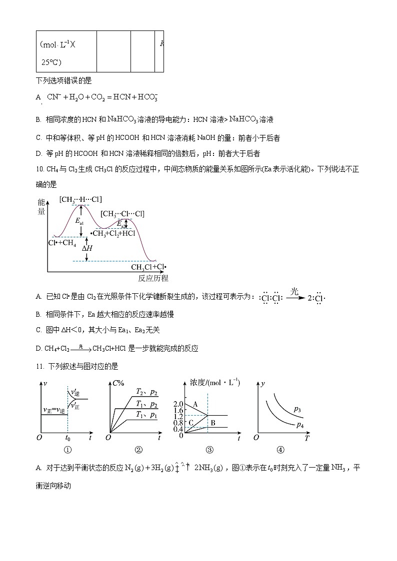 山东省鄄城县第一中学2023-2024学年高二上学期10月月考化学试题第3页