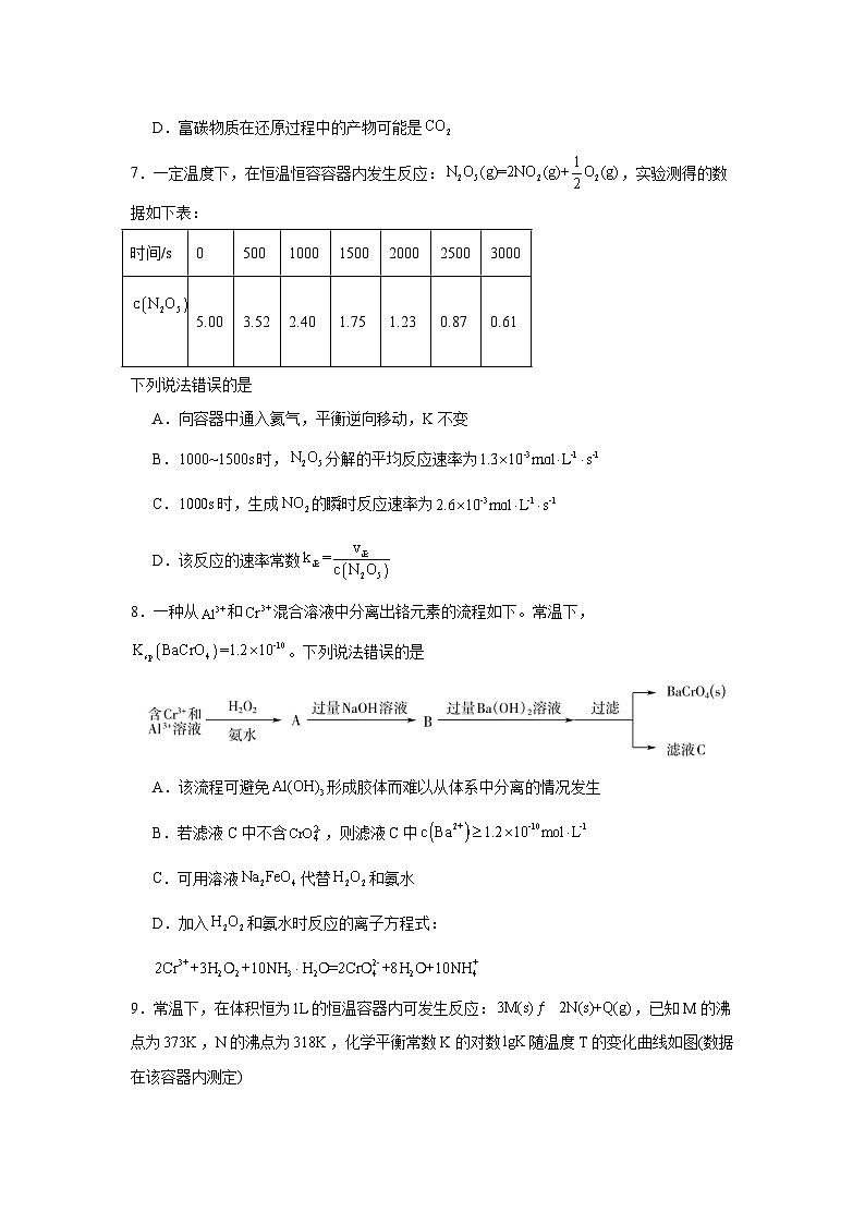 山东省Eternal7社区2024-2025学年高三上学期10月模拟预测化学试题第3页