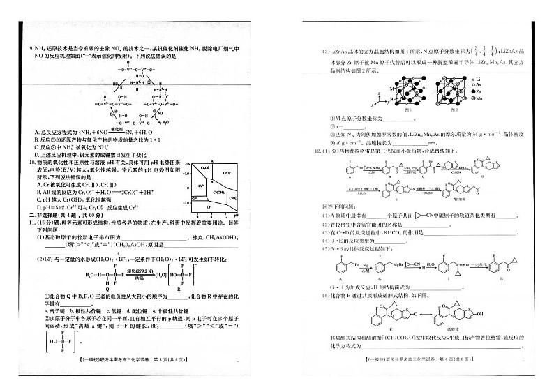 2025届龙岩一级校联盟高三上学期期中考试化学试卷+答案第2页